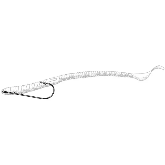Гачок Owner Straight Shank Worm 5100 #1/0 (6 шт / уп), фото , изображение 3